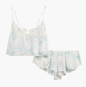 Conjunto de Pijamas de Verano para Mujer de Alta Calidad, Ropa de <span class=keywords><strong>Dormir</strong></span> Sexy para el Hogar, Pijamas Femeninos con Encaje, Ropa de <span class=keywords><strong>Dormir</strong></span> Estampada al <span class=keywords><strong>por</strong></span> Mayor - Product Image 4