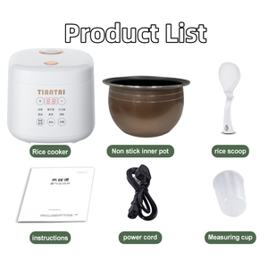 Mini đa kỹ thuật số Nồi cơm điện 2L Nồi hấp điện thiết bị nhà bếp cho 1-2 gia đình - Product Image 6