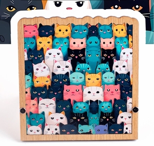 Chats et églises <span class=keywords><strong>Puzzle</strong></span> en bois 3D pour enfants personnalisé, produits de <span class=keywords><strong>puzzle</strong></span> à thème <span class=keywords><strong>d</strong></span>'église animale cadeaux <span class=keywords><strong>d</strong></span>'<span class=keywords><strong>anniversaire</strong></span> de vacances - Product Image 4