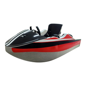 Mini bateau électrique rapide pour lacs et rivières, bateau de course léger avec siège et guidon pour les sports nautiques. - Product Image 1