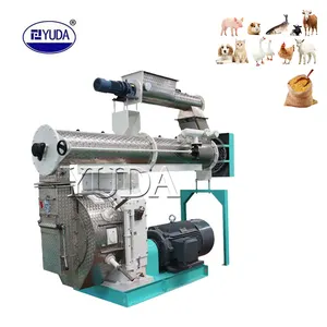 YUDA SZLH508 China factory animal poultry cattle chicken fish feed pellet making machine for livestock feed