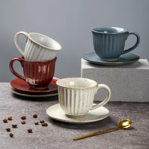 Ensemble de tasses à thé en céramique chinoise européenne de luxe en gros avec soucoupe, 17 pièces, style Reine de Saba, théière et tasses, boîte cadeau - Product Image 2