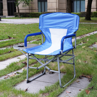 Chaise de Réalisateur Légère et Portable en 600D, Chaise Pliante Surdimensionnée avec Table Latérale pour le Camping en Plein Air, la Pêche et les Pique-niques
