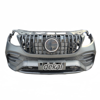 Bumper Depan Lengkap dengan Grille GT untuk Mercedes-Benz GLE Coupe C292 Upgrade ke Body Kit GLE63 AMG