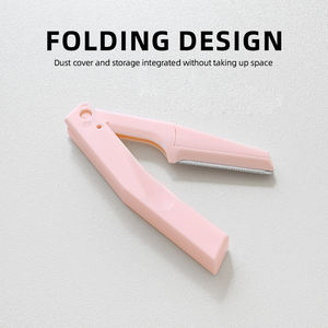 Juego de 3 Rasuradoras de Cejas, Herramienta de <span class=keywords><strong>Dermaplaning</strong></span>, Diseño Plegable, Material de Acero Inoxidable, Uso en Maquillaje, Mango Cómodo, Personalizable UUYP - Product Image 4