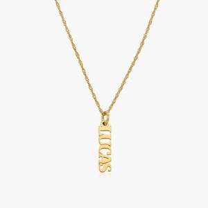 Colgante de cadena de acero inoxidable de plata chapado en oro de 18 quilates, joyería personalizada de mejor amigo, collar con nombre de moda fina - Product Image 2