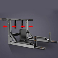 Vente directe d'usine équipement de fitness à domicile-barre horizontale de poinçonnage de mur de traction en acier barres parallèles simples supports d'immersion pour intérieur