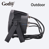 Projecteurs LED Mini Par 64 RGBW 6-en-1 7x18W pour extérieur IP65 DMX512 Ra90 pour DJ, mariages et événements