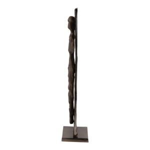 Scultura Figurativa Contemporanea in Metallo Texturizzato, Elemento Decorativo per Casa, Bagno, Ufficio e Soggiorno - Product Image 5