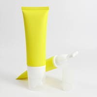 Tube de massage vide avec applicateur en céramique rotatif sur capuchon ON/OFF pour crème pour le cou, crème pour les yeux, emballage cosmétique en tube souple