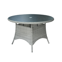 Ensemble de table à manger d'extérieur de style moderne Offre Spéciale fauteuil inclinable en rotin PE à cadre en aluminium pour le jardin et les hôtels