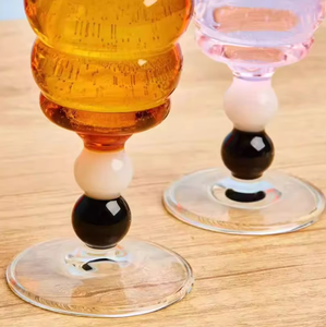 Copas <span class=keywords><strong>de</strong></span> <span class=keywords><strong>Vino</strong></span> <span class=keywords><strong>de</strong></span> Vidrio <span class=keywords><strong>de</strong></span> Colores con Diseño <span class=keywords><strong>de</strong></span> Oruga Espiral, Bonitas y Personalizadas para Uso Doméstico, Capacidad <span class=keywords><strong>de</strong></span> 200 ml - Product Image 5