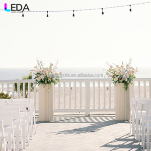 LEDA Ensemble de supports pliables en papier blanc de haute qualité pour la décoration florale de mariage - Product Image 2