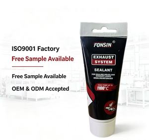 FONSIN 1100 ℃   Scellant d'étanchéité haute température 75g, pâte grise, pour les fuites des systèmes d'échappement automobile et la réparation des dommages aux joints - Product Image 4
