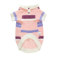 Vêtements pour chiens d'automne et d'hiver, pull rayé en fausse fourrure, vêtements pour chats, pour chiens de petite et moyenne taille, vêtements pour animaux de compagnie, pour cross-bo