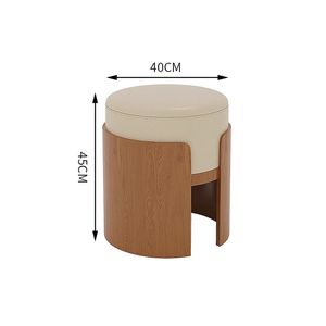 L-Shape Wooden Restaurant Furniture <b>Set</b> with High-Density Foam Cushions Modern Minimalist <b>Dining</b> Table and Stools for Cafe - Product Image 6