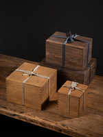 Boîte à parfum en bois exquis, étui de présentation de parfum parfumé pour cadeaux de fête et paniers-cadeaux de luxe