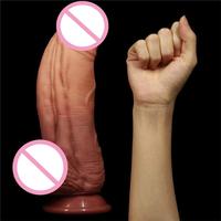 Dildos de Silicona Grandes, Dildo Enorme y Grueso con Ventosa para Juego con Manos Libres y Anal, Dildo Gigante y Robusto para el Punto G, Juguete Sexual para Parejas