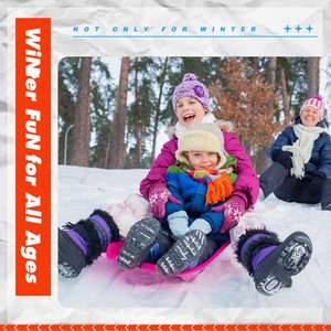 חם נמכר פלסטיק snowboard מזחלת מזחלת 2 אדם מזחלת לילדים ולמזחלות צלחות ספורט חורף - Product Image 4