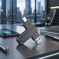 Clé USB promotionnelle avec logo personnalisé en coque métallique vente en gros pour l'archivage des données vidéo multimédia