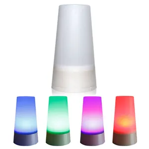 Lampe Led RGB colorée de Table d'humeur, avec 4 transformateurs de couleurs, lumière à piles, tendance
