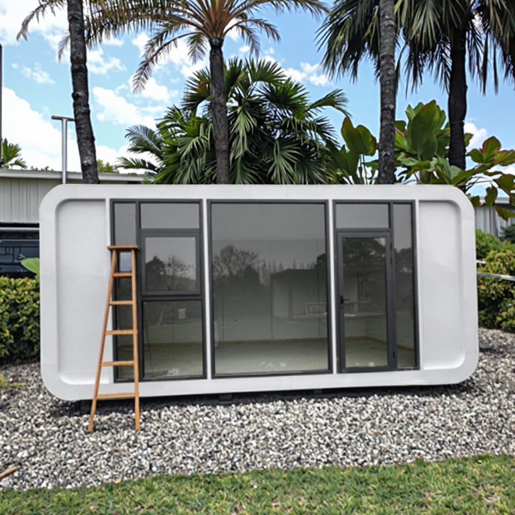 Hot Selling Mobile Apple Cabin Green Prefab House Tiny Pod Soundproof for Camping 3