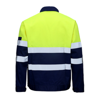 Veste de travail haute visibilité jaune fluorescent pour hommes, uniforme de plombier et soudeur OEM, pour ingénieurs de construction et agents de sécurité en extérieur