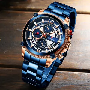 Reward Men's New Fashion Sports Quartz Watches Waterproof Luminous Stainless Steel Band Masculine Male Wristwatch ODM Supply