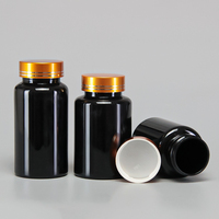 Bouteille d'emballage en plastique pour pilules et vitamines de qualité médicale, personnalisée en gros, avec bouchon à vis