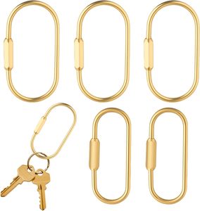 Pcs <b>Bag</b> Charm Clasp Oval <b>Key</b> <b>Ring</b> For La Bubu <b>Bag</b> Charm Carabiner Gold Keychain Clip <b>Bag</b> Charms Clip - Product Image 1