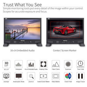 SEETEC LUT215 21.5 "3D LUT Broadcast <span class=keywords><strong>Studio</strong></span> Monitor Outil de référence de classement des couleurs HDR professionnel avec double 3G-SDI - Product Image 2