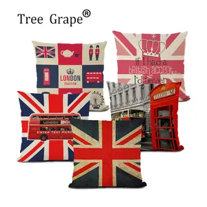 Decorazione soldato nordico copricuscino per la casa londra inghilterra divano fodere per cuscino 45cm x 45cm divano personalizzato con letto stampato federa