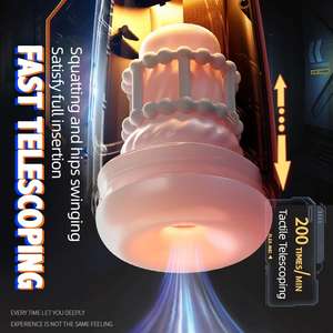 Intelligente Masturbatoren für Männer 10 Vibrationen und <span class=keywords><strong>3</strong></span> Stoßfrequenzen Taschenmuschi Sexspielzeug für Männer Penismassagegerät interaktive Stimme% - Product Image 5