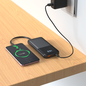 Nuovo Power Bank 2026 da 10000 mAh con Cavi Integrati USB-C, Ricarica Rapida <span class=keywords><strong>e</strong></span> Display LCD - Economico - Product Image 4