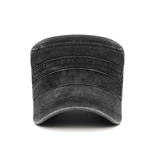 Bán Buôn Mỹ Phong Cách Flat Top Cadet Cap Cổ Điển Cotton Đen Cadet Mũ Cho Nam Giới Thể Thao Mũ - Product Image 6