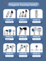 Transmetteur de pression sanitaire HIGHJOIN HPM730 à diaphragme rigide hygiénique 17-4PH, capteur plat pur, sans fuite, sans colmatage