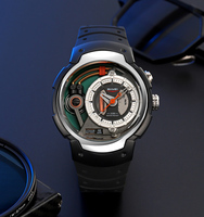Montre à quartz de luxe OEM ODM de haute qualité pour hommes rétro lumière LED bracelet personnalisé 3ATM résistant à l'eau montre-bracelet