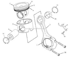 Hyunkook C11 C13 Engine Piston Ring Voor 2651113 265-1113 Diesel Motor Onderdelen