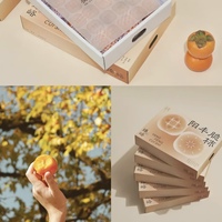 Sac de courses en papier personnalisé écologique avec motif de fruits de dessin animé, doublure en éponge, gaufrage, impression couleur intégrale, logo et taille sur mesure