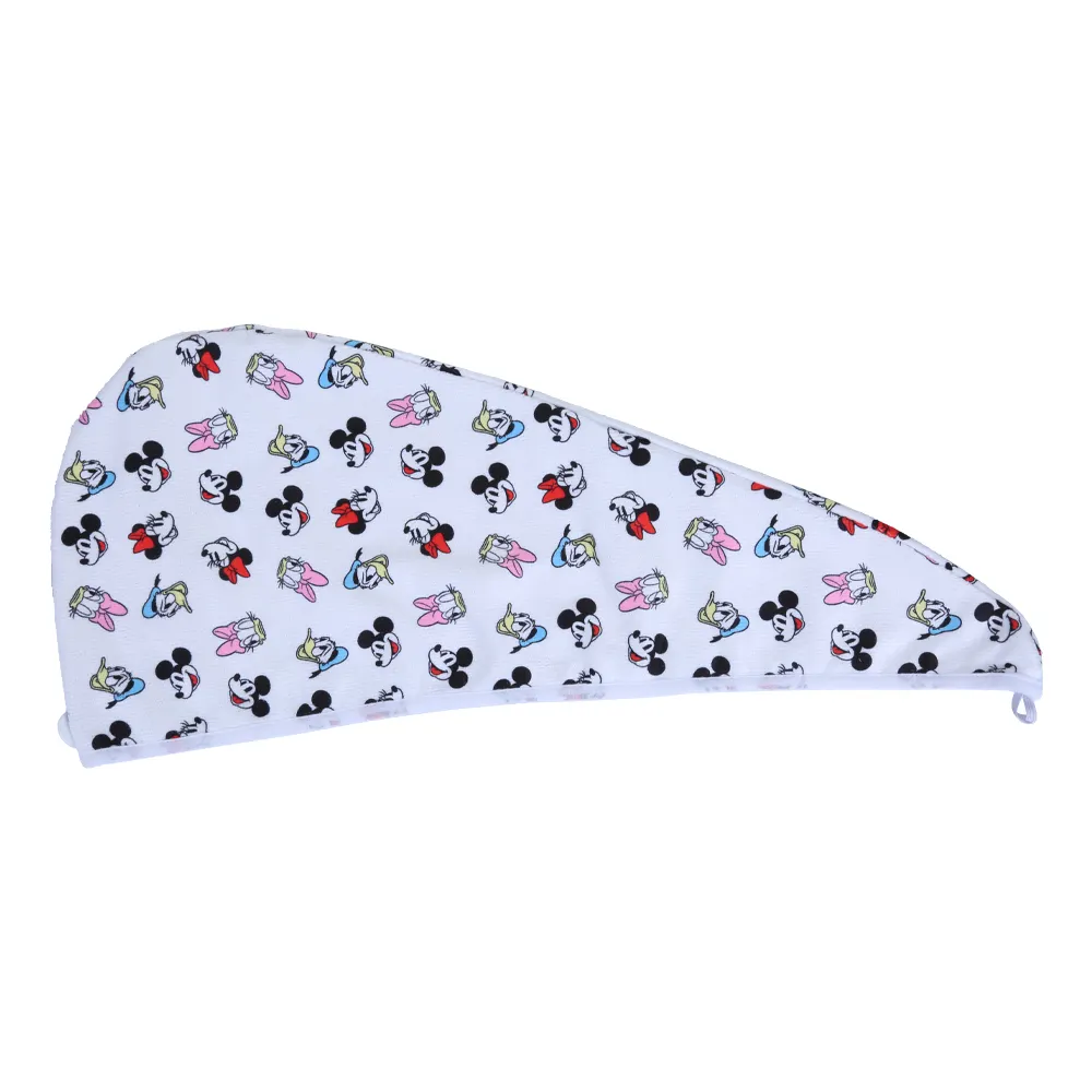 Hot Selling Mickey Mouse Super Absorbent Mikro faser Haar wickel Bad beheiztes Handtuch Polyester Turban Wrap Haartrock nungs tücher