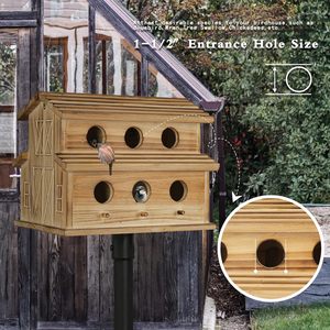 <strong>Outdoor</strong> <strong>Aviary</strong>, 6-Hole <strong>Outdoor</strong> <strong>Aviary</strong> - Rooms Suitable for 6 Bird Families - Bluebirds, Finches, Cardinals Hanging <strong>Aviaries</strong> - Product Image 5