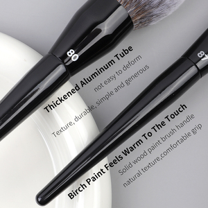 Set di 30 Pennelli da Trucco Professionali di Alta Qualità con Setole Sintetiche, Etichetta Privata, Custodia in Legno Nera con Cerniera, Multiuso, Lussuosi - Product Image 5