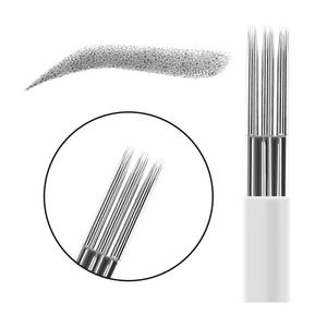 Aiguille de microblading permanente de 0,35 mm, jetable, Tebori, aiguille manuelle pour tatouage des sourcils, maquillage permanent PMU pour les sourcils - Product Image 4