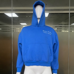 Sudaderas con Capucha Personalizadas de Alta Calidad, 450g, Algodón Grueso, Estilo Vintage, Cierre de Cremallera, Estampado de Pedrería, Bordado, Estilo Y2K, Ropa Urbana - Product Image 1