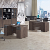 Table d'affaires extensible de bureau d'ordinateur de panneau de noyer moderne de haute qualité pour des meubles de bureau à domicile
