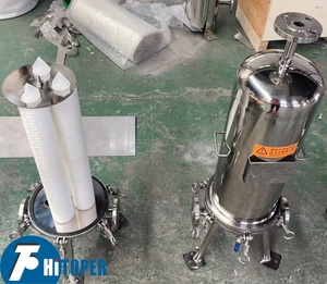Máquina de purificación de agua natural de filtro de cartucho, llenador de estructura vertical con elemento de filtro de finura - Product Image 2