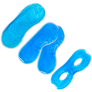 Masque pour les yeux en gel réutilisable avec logo personnalisé, thérapie chaude/froide, micro-ondable, pour les yeux gonflés, les cernes, apaisant et confortable - Product Image 2