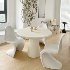 Tavolo da salotto moderno Set 1 scrivania 4 sedia negoziante tavolo e sedia Nordic Office Coffee Shop <span class=keywords><strong>per</strong></span> il tempo libero tavola rotonda - Product Image 4