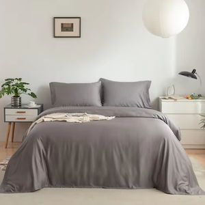 Set di bambù 100% tinta unita tinta unita <span class=keywords><strong>per</strong></span> uso domestico-Set di federe in bambù doppio doppio doppio federe copripiumino - Product Image 3