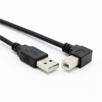 Cable USB 2.0 A Macho en Ángulo Descendente a Micro B Macho en Ángulo